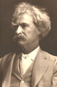 Mark Twain (photo by A.F. Bradley)