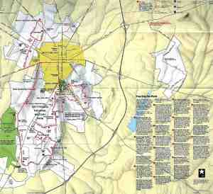 Gettysburg National Military Park Map