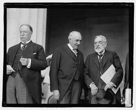 Chief Justice William H. Taft (former President), President Harding and Robert Lincoln
