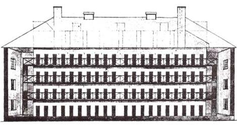 Charles Bulfinch's sketch of the penitentiary.